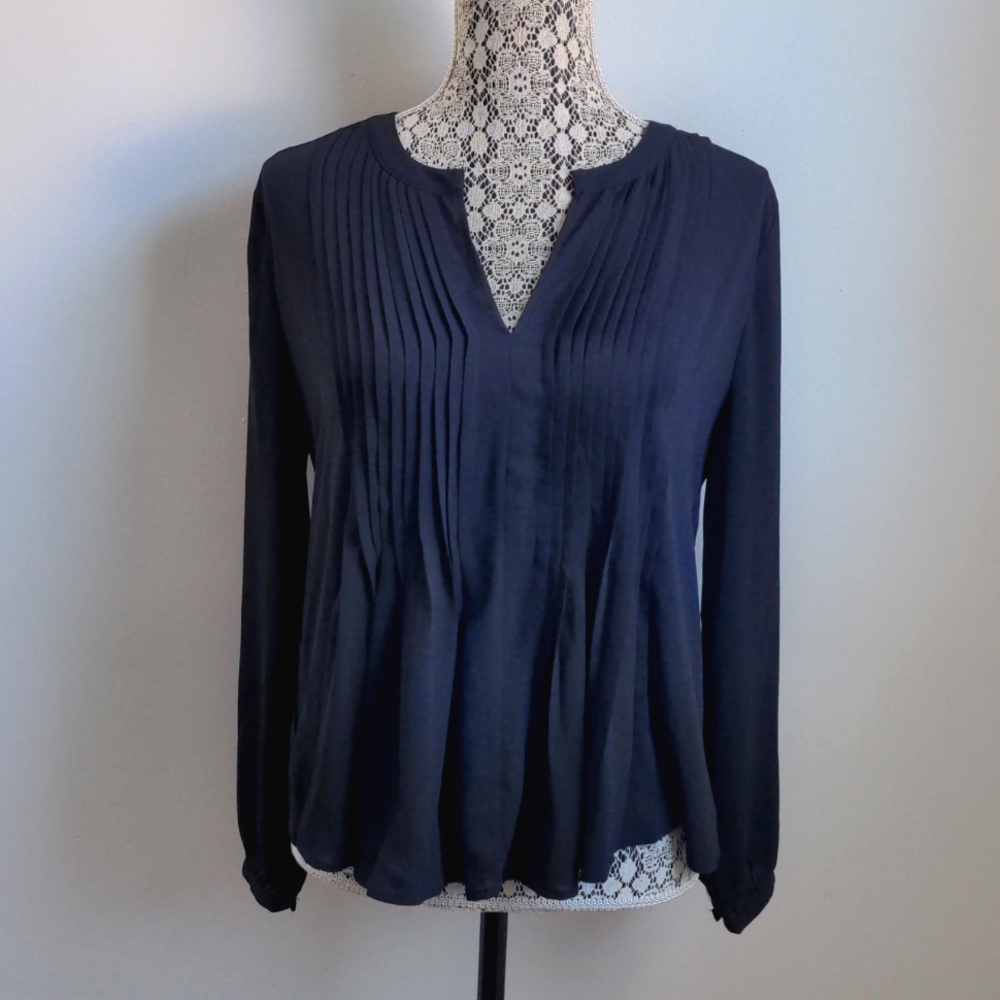 Ann Taylor Petite Dark Navy Top